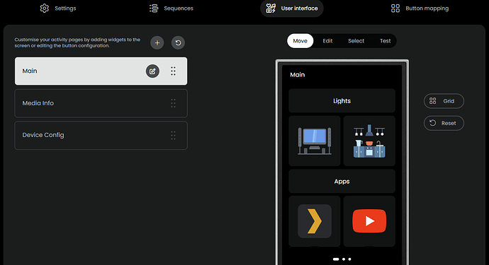 Activity user interface custom screen 1