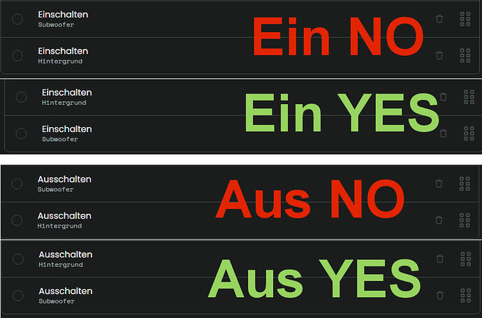 Reihenfolge