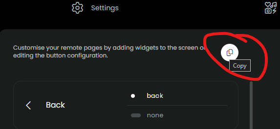 Copy button mappings